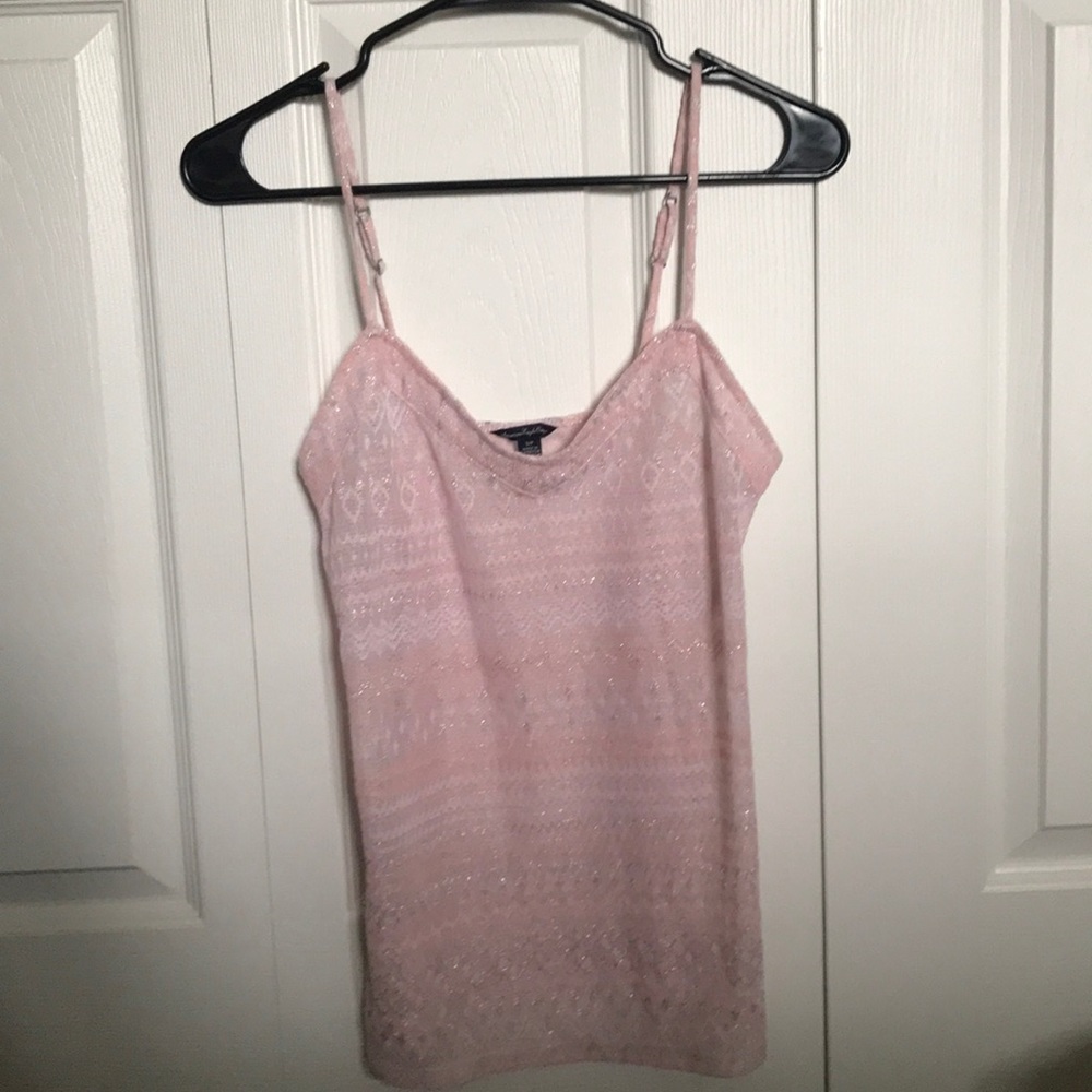 Sparkly sheer tank